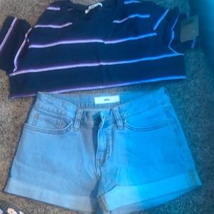 Vans shirt and shorts